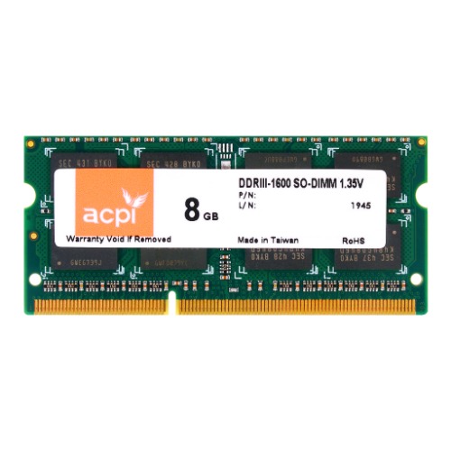 ACPI DDR3 8GB PC3-12800(1600) SO-DIMM 노트북